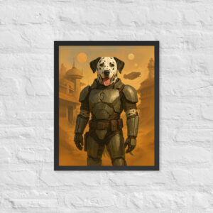 Laser Bounty Hunter – Custom Pet Portrait (Star Wars-Inspired)