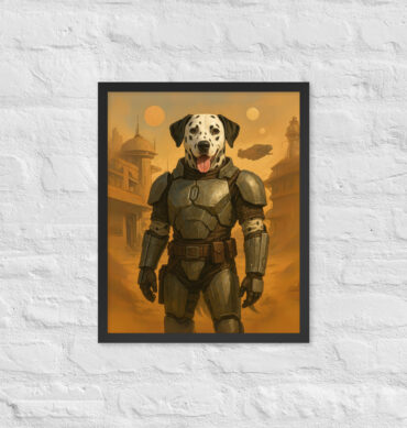 Laser Bounty Hunter – Custom Pet Portrait (Star Wars-Inspired)
