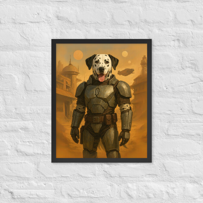 Laser Bounty Hunter – Custom Pet Portrait (Star Wars-Inspired)
