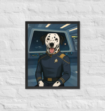 Spacefleet Captain Custom Pet Portrait – Inspired by Star Trek