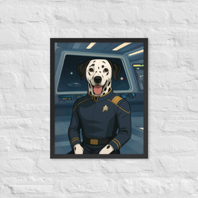 Spacefleet Captain Custom Pet Portrait – Inspired by Star Trek
