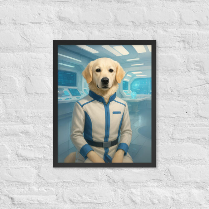 Galactic Science Officer Pet Portrait – Star Trek Inspired - Image 4