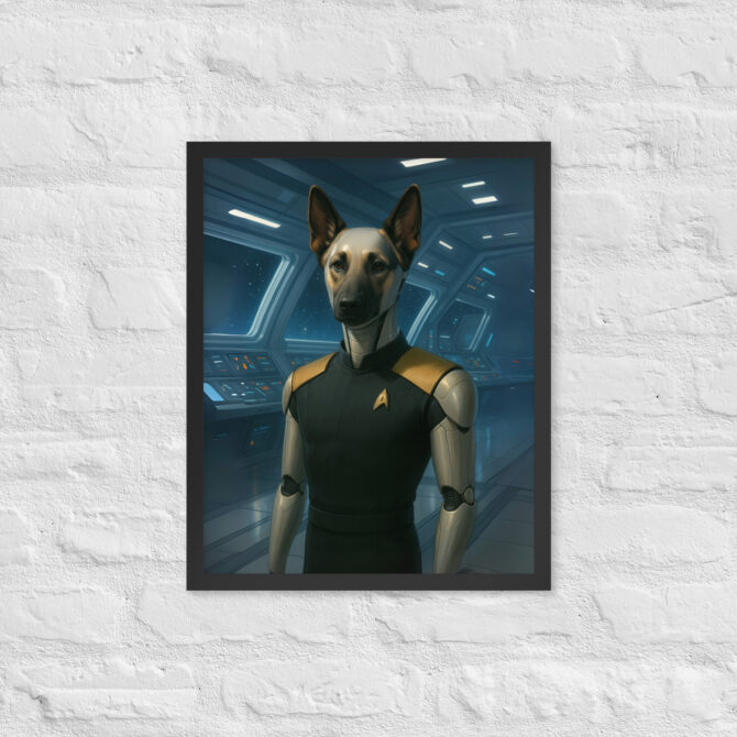 Custom Pet Portrait – Synthetic Star Officer (Star Trek Inspired) - Image 4