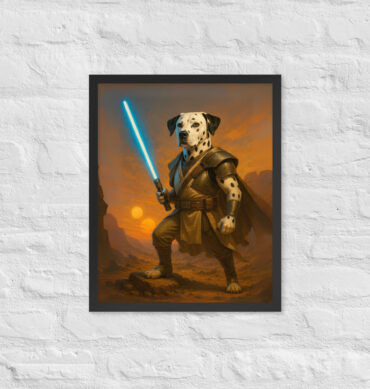 Custom Pet Portrait – Jedi Knight Lightsaber Poster (Inspired by Star Wars)