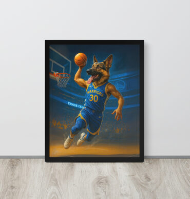 Golden State Warriors Custom Pet Poster – Slam Dunk Art