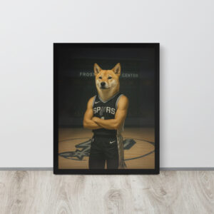 San Antonio Spurs Pet Portrait – Custom Framed Poster