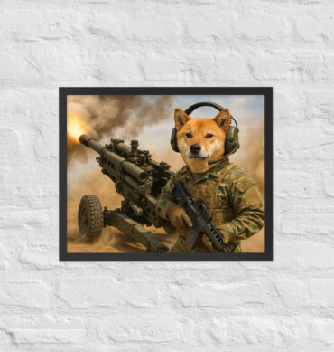 M777 Howitzer Pet Portrait – Custom Army Art Print