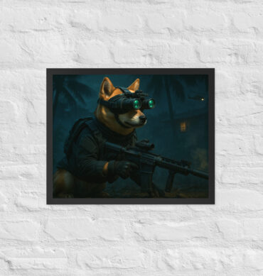 Custom SEAL Team 6 Pet Portrait – Military Framed Poster