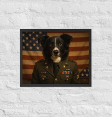 US Army Veteran Pet Portrait – Custom Military Tribute