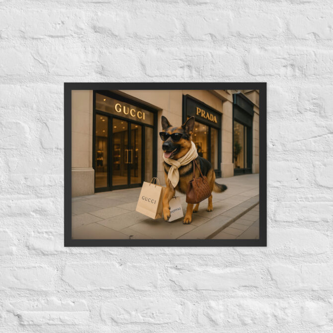 Luxury Pet Shopping Portrait – Boutique Style Poster - Image 4
