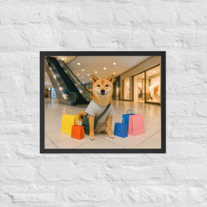 Custom Pet Shopping Artwork – Mall Day Poster Print - Image 4