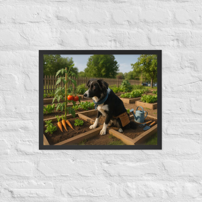 Custom Pet Gardening Poster – Vegetable Patch Grower - Image 4