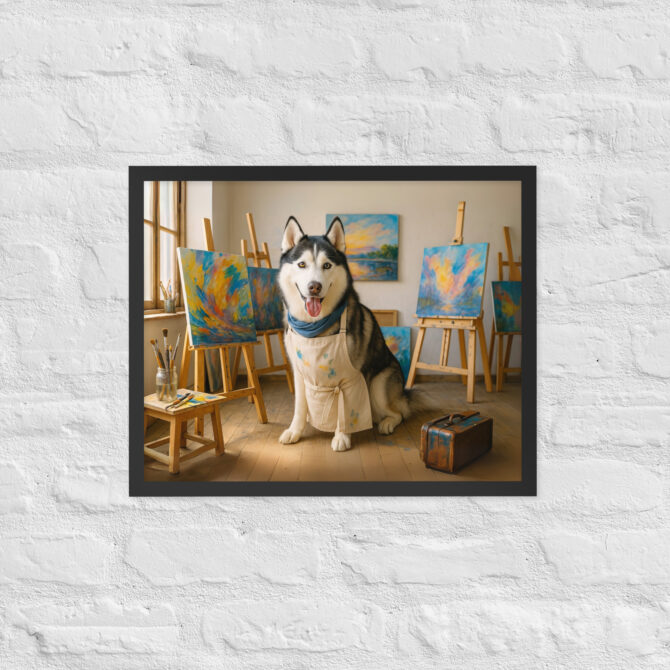 Custom Pet Portrait – Painting Studio Artist Poster - Image 4