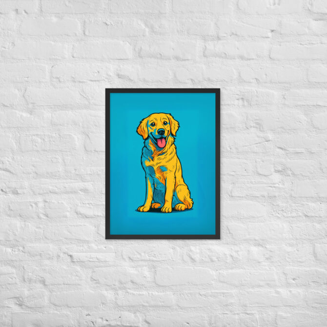 Bold Comic Book Style Pet Portrait – Custom Framed Poster - Image 5