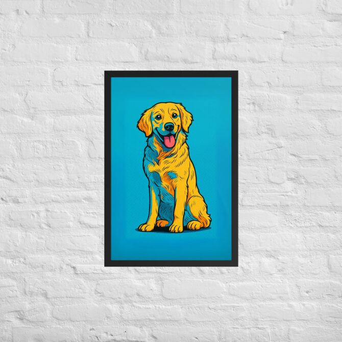 Bold Comic Book Style Pet Portrait – Custom Framed Poster - Image 6