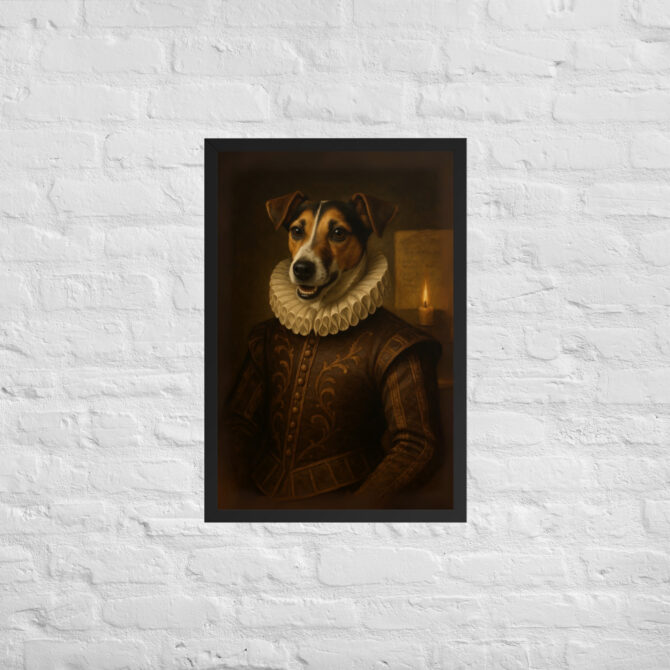 Custom Pet Portrait – William Shakespeare Framed Poster - Image 5