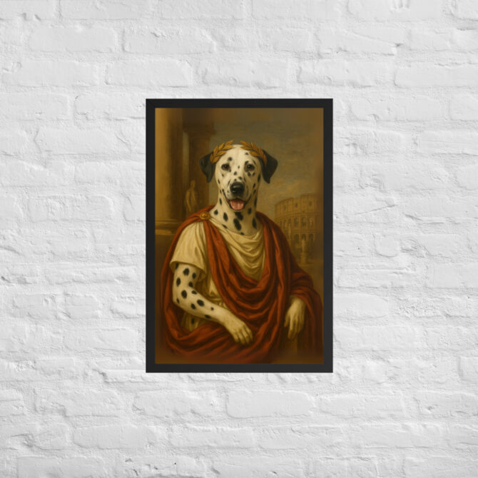 Custom Julius Caesar Pet Portrait – Framed Poster Print - Image 4