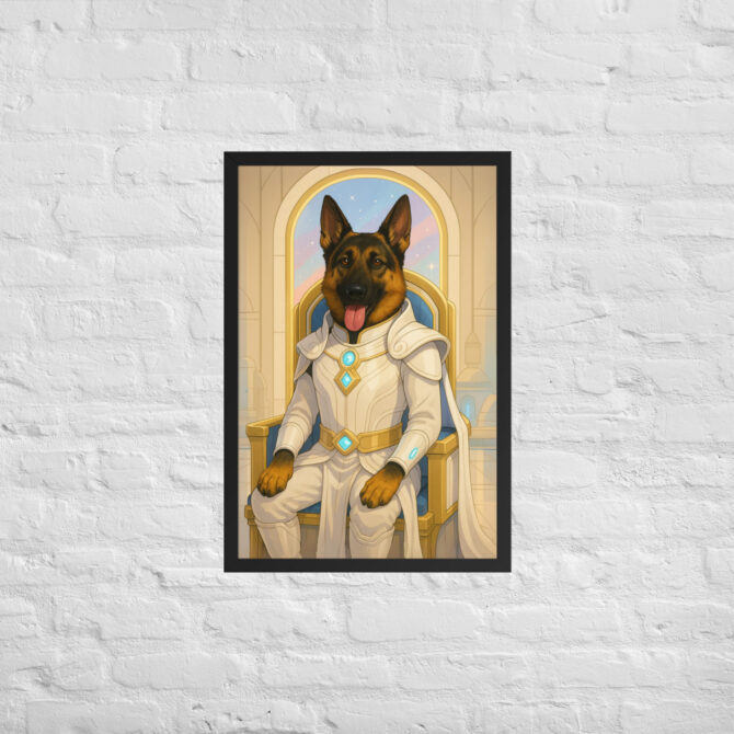 Galactic Princess Warrior – Custom Pet Poster (Star-Inspired) - Image 4