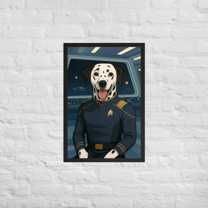 Spacefleet Captain Custom Pet Portrait – Inspired by Star Trek - Image 4