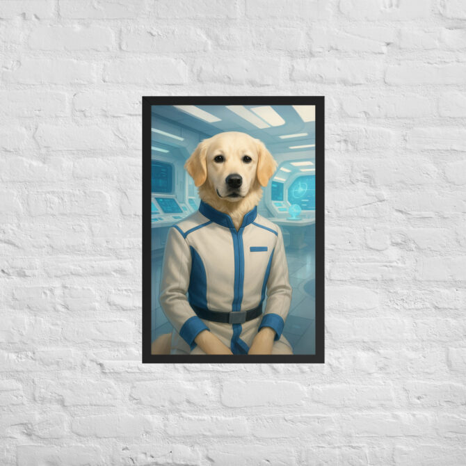 Galactic Science Officer Pet Portrait – Star Trek Inspired - Image 5