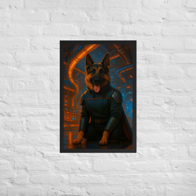 Custom Pet Portrait – “Engineering Officer” (Star Trek Style) - Image 5