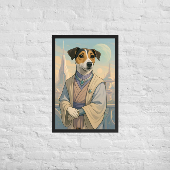 Alien Diplomat Pet Portrait – Inspired by Star Trek (Framed Poster) - Image 4
