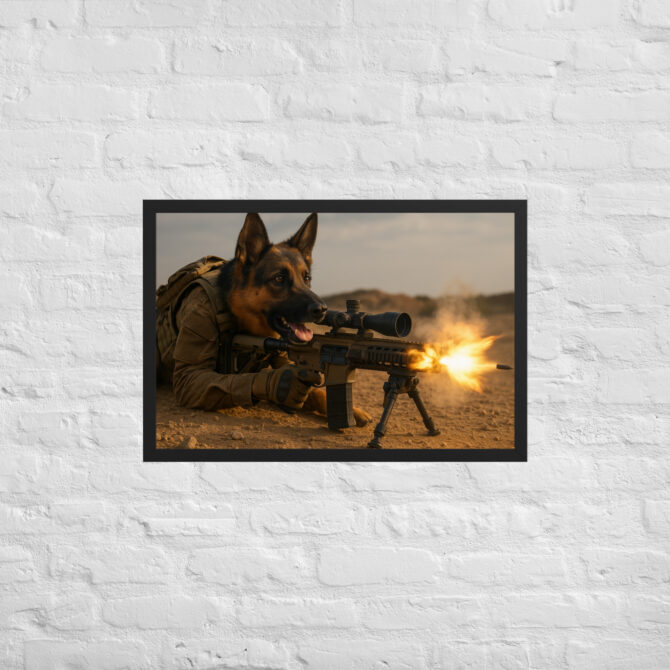 Sniper Dog – Custom Military Pet Poster Art - Image 4