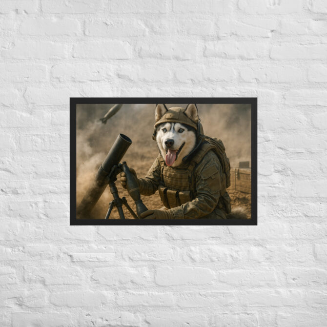 Mortar Operator Pet Portrait – Custom Military Poster - Image 4