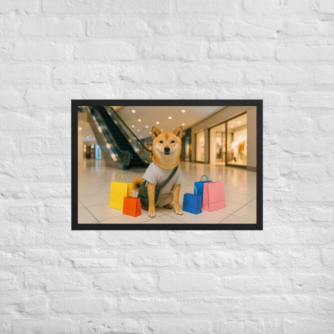 Custom Pet Shopping Artwork – Mall Day Poster Print - Image 5