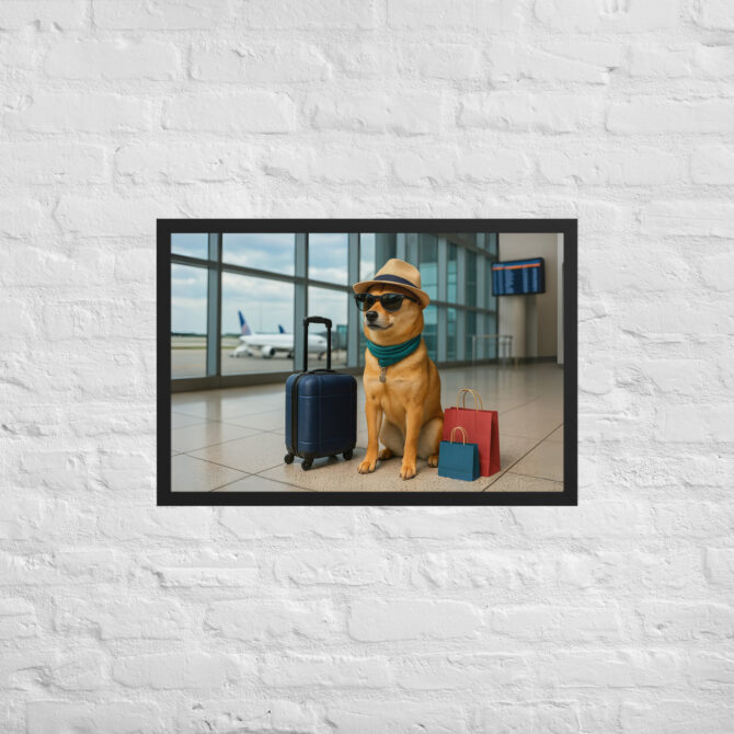 Custom Pet Travel Poster – Airport Explorer Artwork - Image 5