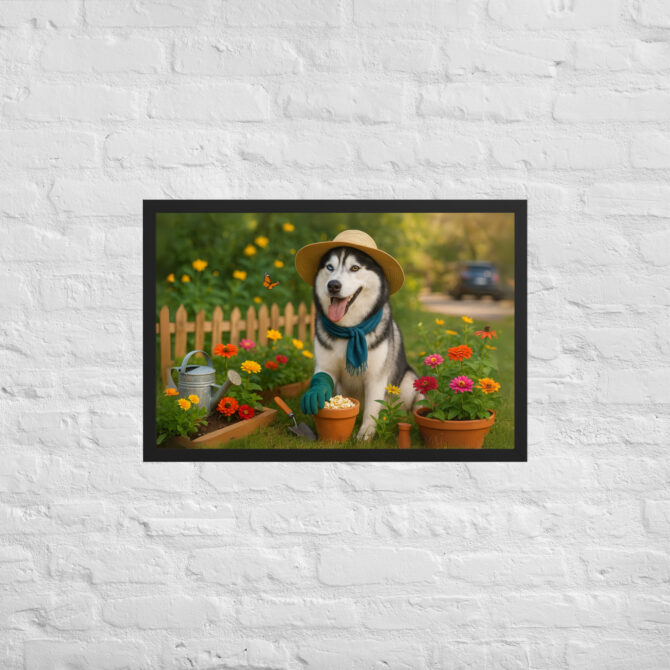 Custom Pet Gardening Poster – Flower Bed Supervisor - Image 5