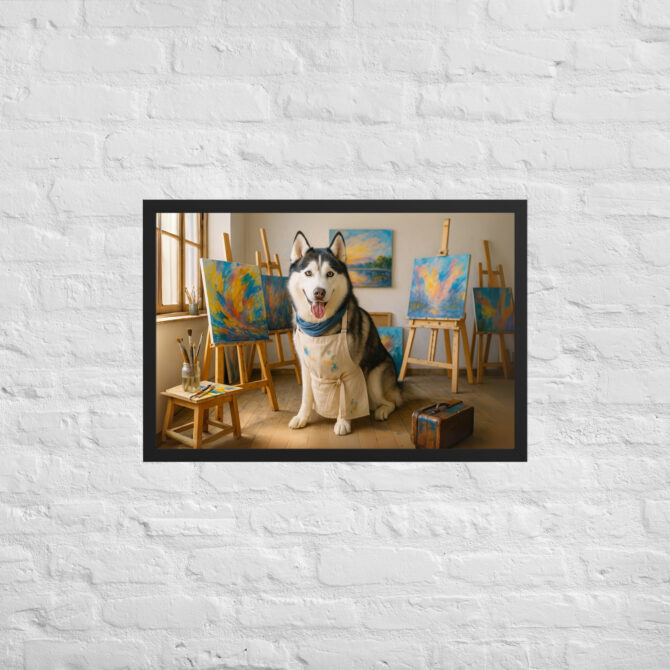 Custom Pet Portrait – Painting Studio Artist Poster - Image 5