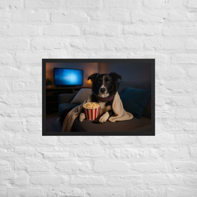 Couch Potato Pet Poster – Movie Night Framed Artwork - Image 5