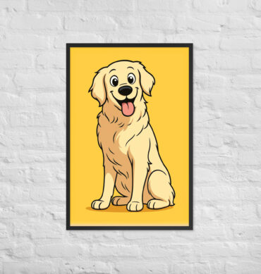 Cartoon Family Portrait – Classic Saturday Morning Style (Framed Poster)