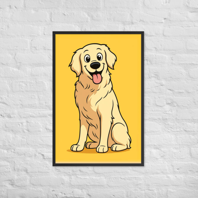 Cartoon Family Portrait – Classic Saturday Morning Style (Framed Poster)