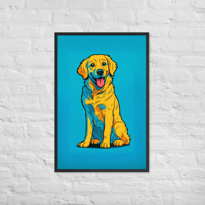 Bold Comic Book Style Pet Portrait – Custom Framed Poster - Image 7