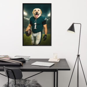 Philadelphia Eagles Pet Portrait – Custom Framed Poster