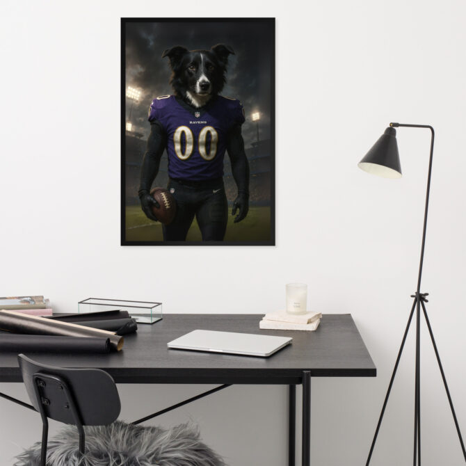 Baltimore Ravens Pet Portrait – Custom Framed Poster - Image 5