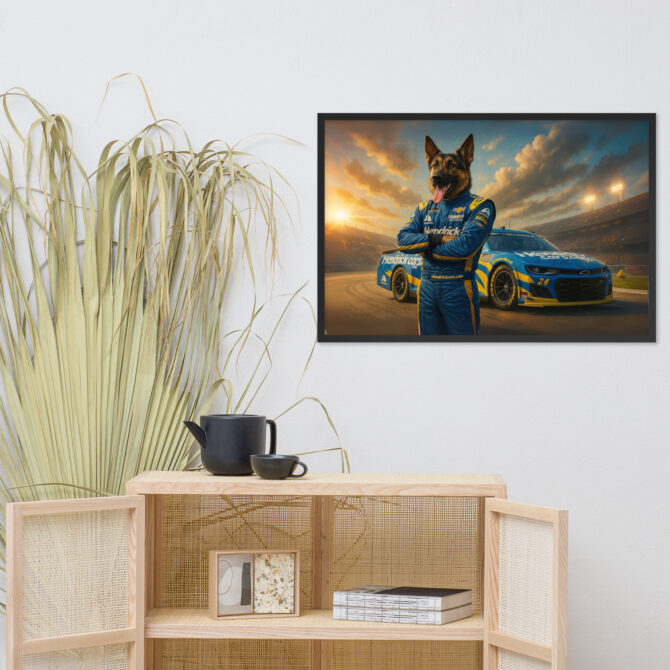 Custom NASCAR Pet Portrait – Hendrick Racing Scene Poster - Image 4