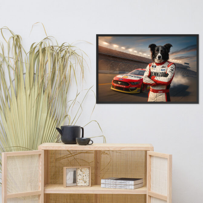 Custom NASCAR Pet Portrait – Team Penske Mustang Poster - Image 5