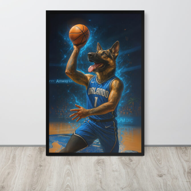 Orlando Magic Pet Portrait – Custom Basketball Poster - Image 5