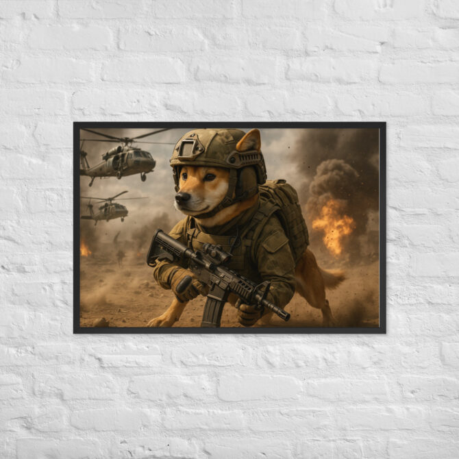 Battlefield Soldier Dog – Custom Military Pet Poster - Image 5