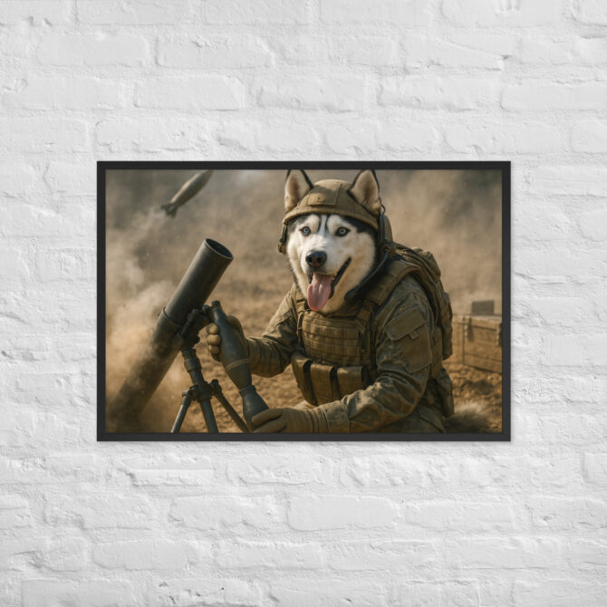 Mortar Operator Pet Portrait – Custom Military Poster - Image 5