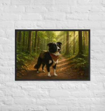 Custom Pet Hiking Poster – Forest Trail Adventure