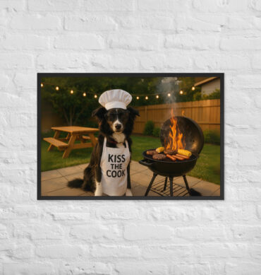 Custom Pet BBQ Poster – Backyard Grillmaster Style