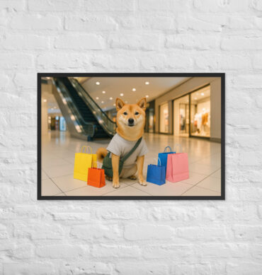 Custom Pet Shopping Artwork – Mall Day Poster Print