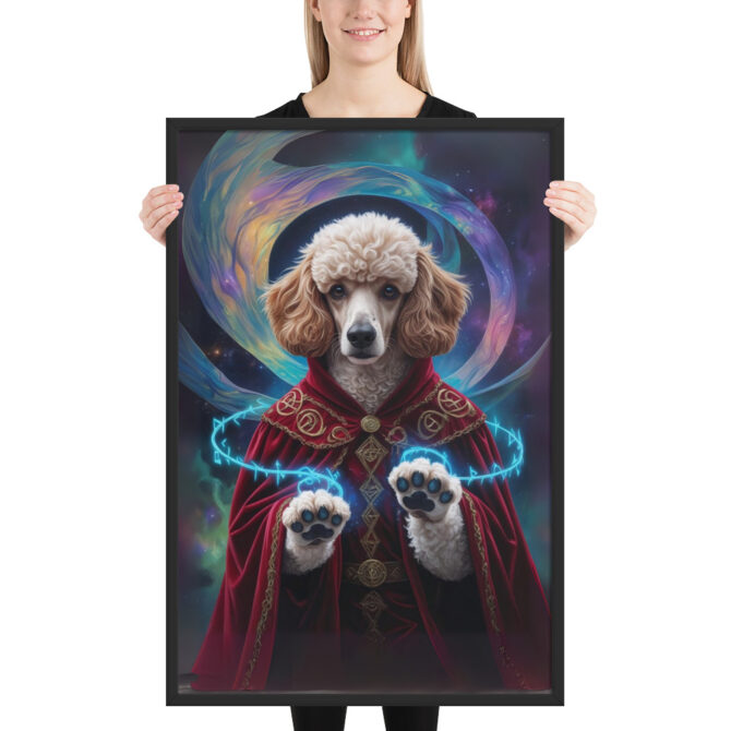Dr. Paw-Strange Superhero Pet Portrait – Custom Framed Poster - Image 3