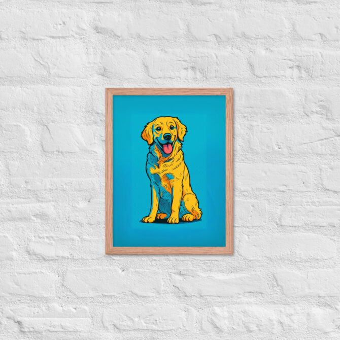 Bold Comic Book Style Pet Portrait – Custom Framed Poster - Image 8