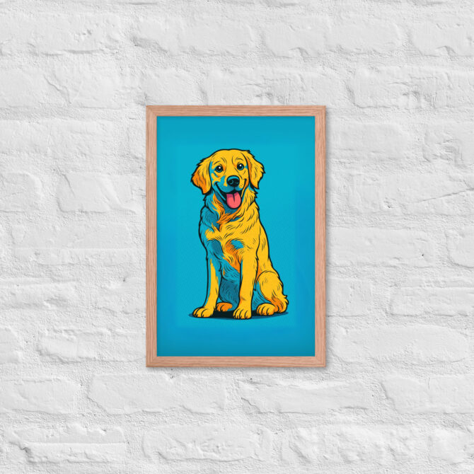 Bold Comic Book Style Pet Portrait – Custom Framed Poster - Image 9