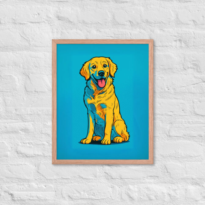 Bold Comic Book Style Pet Portrait – Custom Framed Poster - Image 10
